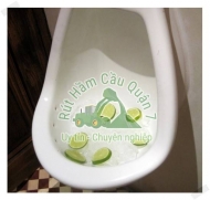 Thông bồn cầu bằng nước đá