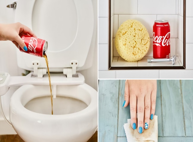 Cách tẩy trắng bồn cầu bị ố vàng bằng Coca - Cola