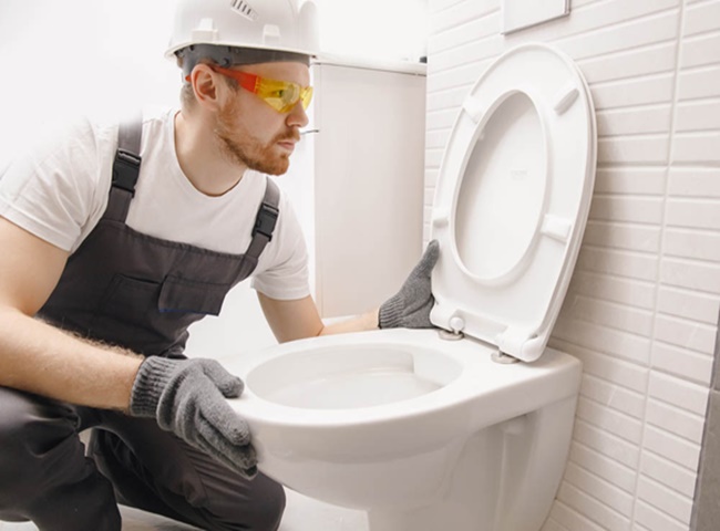 Gọi thợ để xử l&yacute; c&aacute;c t&aacute;c nh&acirc;n g&acirc;y ra m&ugrave;i h&ocirc;i toilet