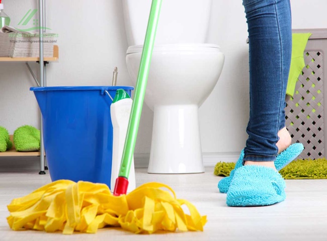 Cần làm sạch nhà vệ sinh thường xuyên
